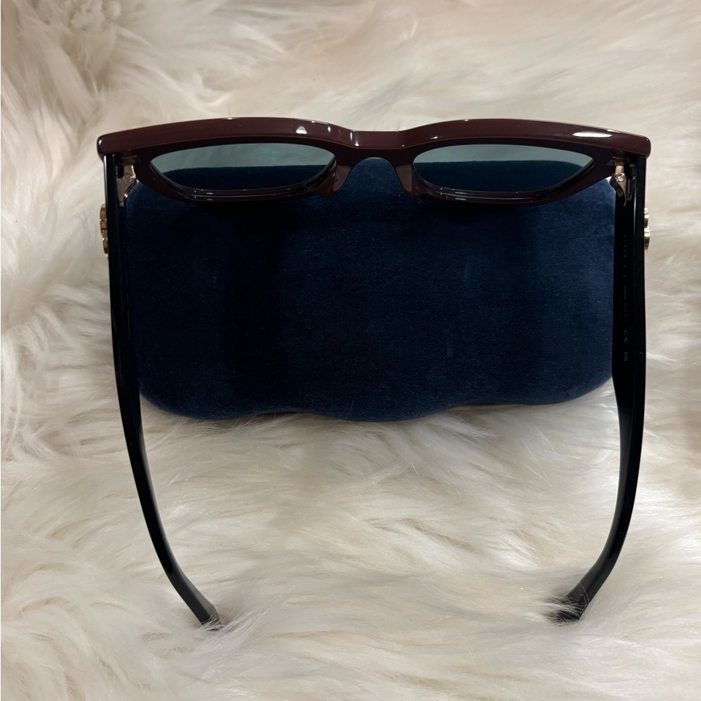 Gucci GG0998S Sunglasses Brown/Black in Case EUC - Picture 11 of 14